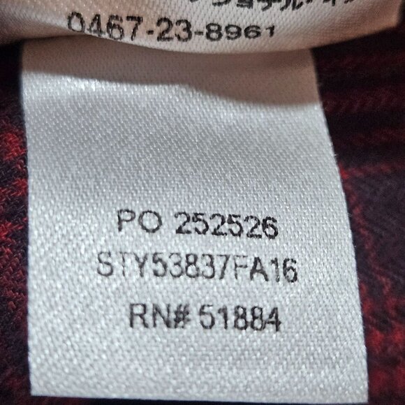 Vintage Patagonia Men's Red Plaid Organic Cotton Button-Up Long-Sleeve Shirt XL - Picture 6 of 16